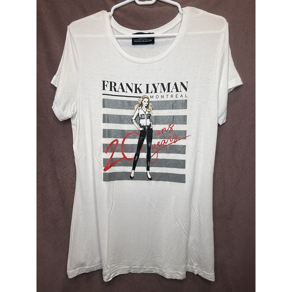 Frank Lyman Montreal Design Collection 20 Years Shortsleeve Scoop Neck Tshirt OS